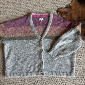SUNDRY Mohair Wool VNeck Women's Sweater L